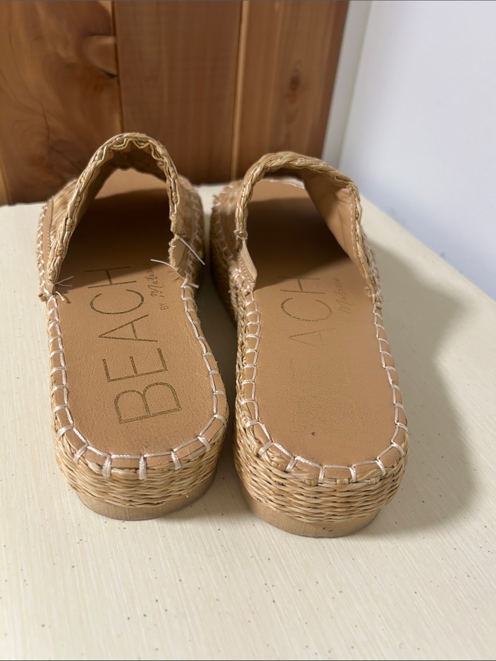 Beach by Matisse Woven Slide Mules in Tan - Picture 5 of 6